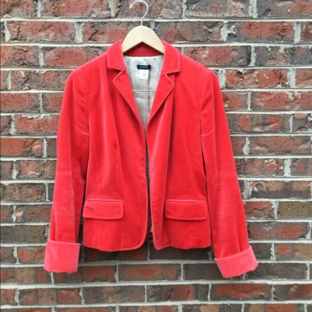 J. Crew velvet blazer (size 8)